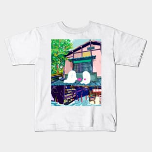 Ghost Tea Home Kids T-Shirt